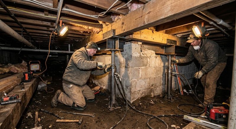 Basement Foundation Repair in Meigs County, TN