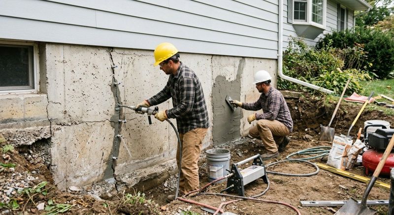 Basement Foundation Repair in Ten Mile, TN