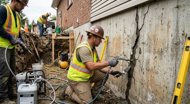 Cracked Foundation Repair in Athens, TN