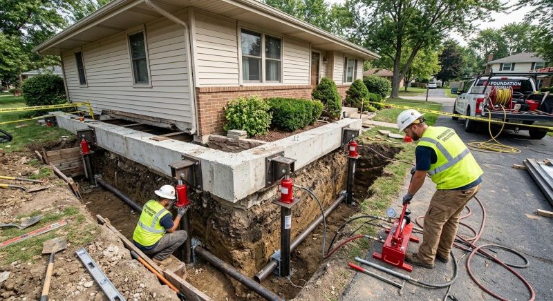 Foundation Jacking in Dunlap, TN