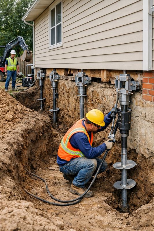 Sinking Foundation Lifting in Dayton, TN