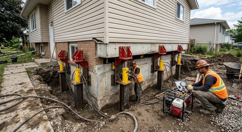 Sinking Foundation Lifting in Dayton, TN