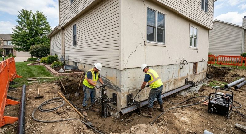 Sinking Foundation Repair in Harrison, TN