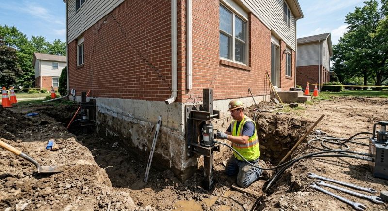 Sinking Foundation Repair in Ten Mile, TN